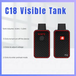 In Stock Disposable Vaping Pod Device Empty 4ml 5ml Thick Oil Vaporizer Pens D8 D9 Thick Oil with 380mAh Adjustable Voltage Rechargeable Ceramic Coil Battery