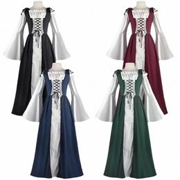 halloween Costumes for Women Medieval Sexy Costumes Adult Renaissance Dresses Gowns Carnival Party Irish Victorian Corset Costume Cosplay Clothe XS-3X v3uy#