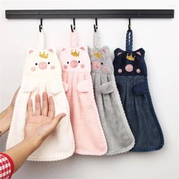 Towel 1PC Household Hand Multifunction Soft Towels Bathroom Supplies Absorbent Cloth Dishcloths Hanging Kitchen