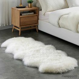 Carpet Soft Irregular Rugs For Bedroom Plush Floor Foot Mats Fur Wool Carpets Living Room Lounge Bedside Rug Sofa R231024