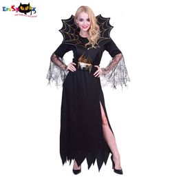 cosplay Eraspooky Halloween Costume for Women Black Lace Fancy Dress Fantasia Adulto Vampire Demon Devil Costumes Spider Cosplaycosplay