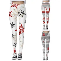Women's Leggings Mid Waist Christmas Printed Tights Soft Abdominal Control Womens Business Tops Junior Pack