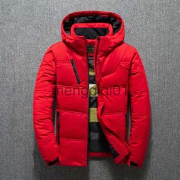 Men's Down Parkas New Winter Jacket Men High Quality Fashion Casual Down Coat Hood Thick Warm White Duck Down Jacket Male Winter Parkas Outerwear J231024