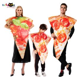 cosplay Eraspooky 2019 Funny Food Pizza Cosplay Carnival Party Costume for Adult Women Kids Couple Halloween Family Fancy Dresscosplay