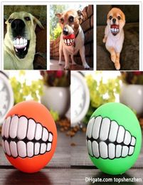 Funny Pets Dog Puppy Cat Ball Teeth Toy PVC Chew Sound Dogs Play Fetching Squeak Toys Pet Supplies Puppy Ball Teeth Silicon Toy4028069