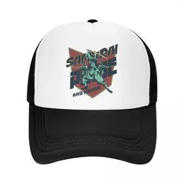 Ball Caps Samurai Pride And Honor Trucker Hats Style Mesh Net Baseball Cap For Male Female Kpop Snapback Streetwear