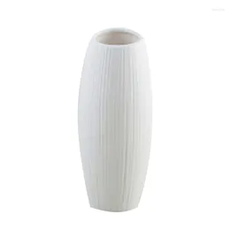 Vases Ceramic White Decorative Bottle Dried Flowers Innovative Flower Ornaments For Home Decoracion