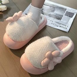 Slippers Cotton Slippers for Women Indoor Home Winter Warm Shoes Cute Flower Soft Plush Anti-slip Girls House Floor Footwear 231024