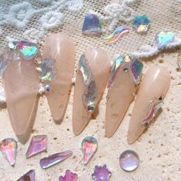 Nail Art Decorations Resin Ice Transparent Love Heart Bear DIY Jewelry Manicure Accessories 3D Rhinestone