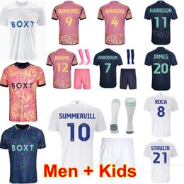 FC Leeds Soccer United Jerseys 23 24 Club Team 7 PIROE 24 RUTTER 10 SUMMERVILLE 21 STRUIJK 25 BYRAM 29 GNONTO 12 ANTHONY 20 JAMES 4 AMPADU 22 GRAY Football Shirt Kits