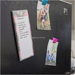 Notes Magnetic To Do Notepads Floral Design 60 Sheets Drop Delivery Amrb7