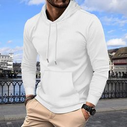 Men's Hoodies Sweatshirts Special fabric Spring and Autumn Man and Women Hooded Sweatshirt Solid Colour Plus Size Hoodies S-3XL 231021