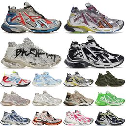 2024 Rastreadores de designer Runners 7.0 Casual Shoe Platform Brand Transmit Sense Men Women Bury Desconstrução Rastrear sapatos de tênis planos de placas 35-46