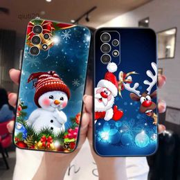 Cell Phone Cases For Samsung Galaxy A52s 5G Case Lovely Christmas Soft Silicone Phone Cover for Galaxy A52 A54 A14 A23 A13 4G A53 A73 Funda CasesL231024