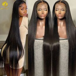 Lace Wigs 48 Inch Straight Human Hair Wig HD Transparent 13x4 360 Frontal for Women 250 Density Full 231024