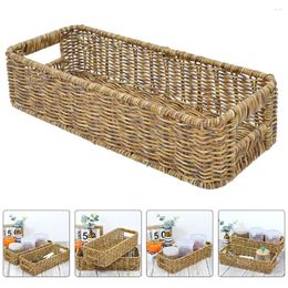 Dinnerware Sets Seasoning Jar Storage Box Multipurpose Woven Baskets Silverware Organiser Cutlery Chic Sundry Plastic