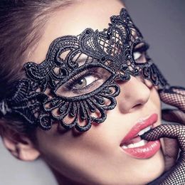 Party Masks Black Queen Lace Mask Embroidery Appliques Party Carnival Mask Woman Accessories Wedding Mask Halloween Masquerade Mask 231023