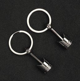 Creative Gift Car Piston Model Metal Key ring Keychain Piston