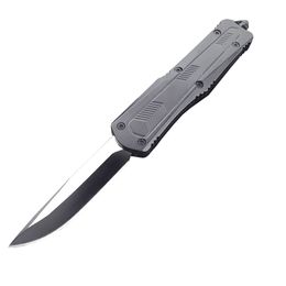 MT535 940 Osborne Folding Knife 440 Satin Plain Blade Purple Anodized Spacer titanium Green Aluminium Handles With glass knocker