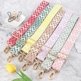 Bag Parts Accessories Adjustable Shoulder Strap Nylon Fashion Colourful Womens Handles Crossbody Replacement Wide Belt 231024