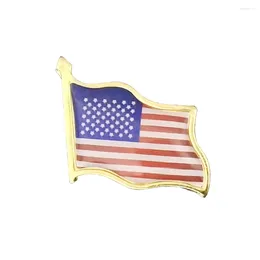 Brooches American Flag Pin Brooch Decor Hat Tie Tack Badge 3D Waving Lapel Pins Backpack Decoration Given Friends This Gift