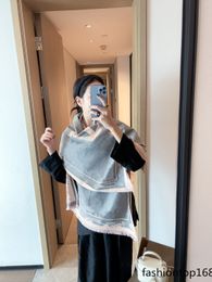 The new knitted scarf fashion light luxury Colour is very versatile designer men and women with the same special texture scarf