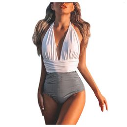 Women's Swimwear Elegant Swimsuit 2023 Sexy Printed One-piece Backless Bikini Bathing Suit Beach Outfits Biquini