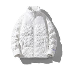 Down jacket men's woven fold white duck down men's coat fashion simple men's clothes