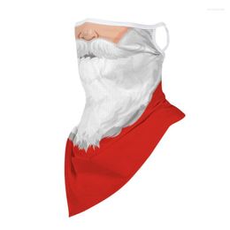 Scarves 25# 1PC Christmas Print Seamless Ear Mask Sports Scarf Neck Tube Face Riding Hanging Cover Men Women Bandana