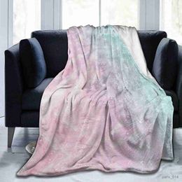 Blankets Marbling Flannel Blanket Luxury Home Decor for Bed Sofa Fleece Blankets Warm Soft Fluffy Bedspread Queen Size