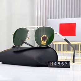 Top luxury Sunglasses Polaroid lens designer women s Men s Goggle senior Eye wear For Women eyeglasses frame Vintage Metal Sun Glasses With Box OS 4857