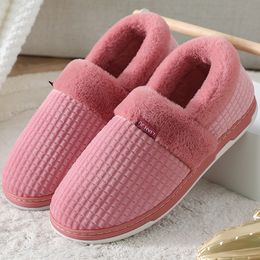 Men's cotton slippers bag with winter warm purple grey Watermelon red platform new fur slippers wearing versatile cotton shoes women size 36-41