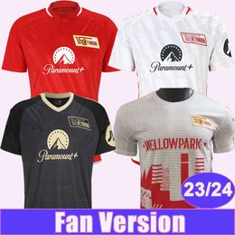 2023 24 Union Berlin Mens Soccer Jerseys KHEDIRA HARAGUCHI BECKER THORSBY TRIMMEL OZTUNALI SEGUIN Home Away Cup Jersey Special Edition Football Shirts