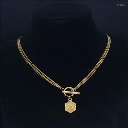 Pendant Necklaces Fashion Stainless Steel Initials X Necklace Women Gold Color Letter Chocker Jewelry Colgante XH7004S07