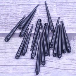 Pendant Necklaces 100Pcs Pendants Spike Tear Rivet Punk Studs Spikes Cone Acrylic Black For Earring Charms Necklace Jewellery DIY Findings