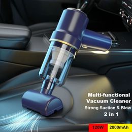 Housekeeping Other Organisation Car Vacuum Cleaner Blower Portable Cordless Handheld Cleaning hine Rechargeable Strong Suction Mini Vaccum 231023