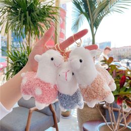 Wholesale Cute Alpaca Doll Party Favor Christmas Plush Toy Bag Pendant Gift Grab Pendant