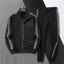 Men's Tracksuits designer men's sportswear luxury men's cotton long -sleeved classic fashion pocket running casual men's clothes, clothing pants jackets, two pieces m-3xl