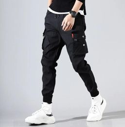 Casual Cargo Pants Hip Hop Men Pantalones Hombre High Street Kpop with Many Pockets Joggers Modis Streetwear Trousers