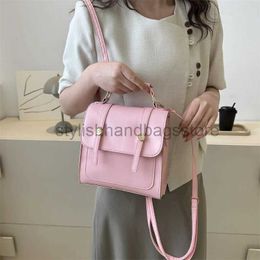 Backpack Style Shoulder Bags Bags Solid PU Leather Women's Fashion Design Square Women's Popular Simple Sweet Women's Soft Bagstylishhandbagsstore