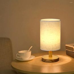 Table Lamps Non-toxic Scratch-proof Tear-resistant Child-Safe Bedside Lamp For Peaceful Sleep Linen Made