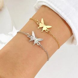 Charm Bracelets Cute Butterfly Bracelet For Women Girls Fashion Hand Chains Jewellery Friend Gifts