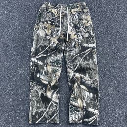 Camouflage Pants Straight Leg Pants Trousers For Men Vintage Washed Old Hip Hop