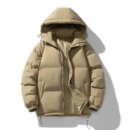 Mens Down Parkas Winter Men Cottonpadded Coats Puffer Jackets Outdoor Hooded Coat Casual Windbreaker Thick Warm Jacket 231024