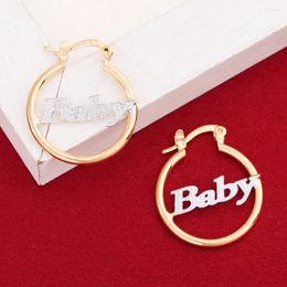 Stud Earrings Gold Colour Small Round Baby Princess Jewellery For Women Children Girls Kids Boys Christmas Gift