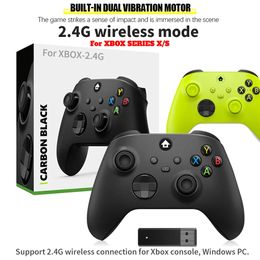 Game Controllers Joysticks 2.4G Wireless Game Joystick Controller With PC Receiver For Windows 7/8/10 Dual-vibration Joystick Gamepad For XBOX SERIES X/S 231023