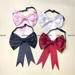 Bow Ties French Large Tie Hairpin Dual Use JK Student Neckline Accessories Professional Bank El Uniform Brooch