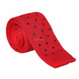 Bow Ties Knitting Mens 5CM Dot Tie Accessories Neck Burgundy Adult Shirt Pre-Tied Krawatte Party Black Classic 109