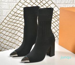 Designer Boots For Woman Winter Fashion Black Over The Knee Boot