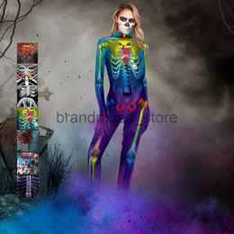 Theme Costume Halloween costume 3D zombie skeleton frame role-playing costume cosplay symbiotic body jumpsuit J231024